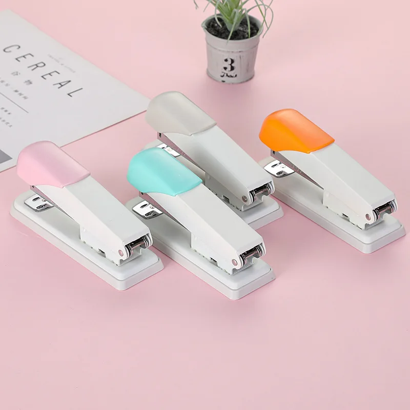 Classic stapler Manual office accessories bookbinding Many colors book binding machine Stationery Office Supply Business stapler