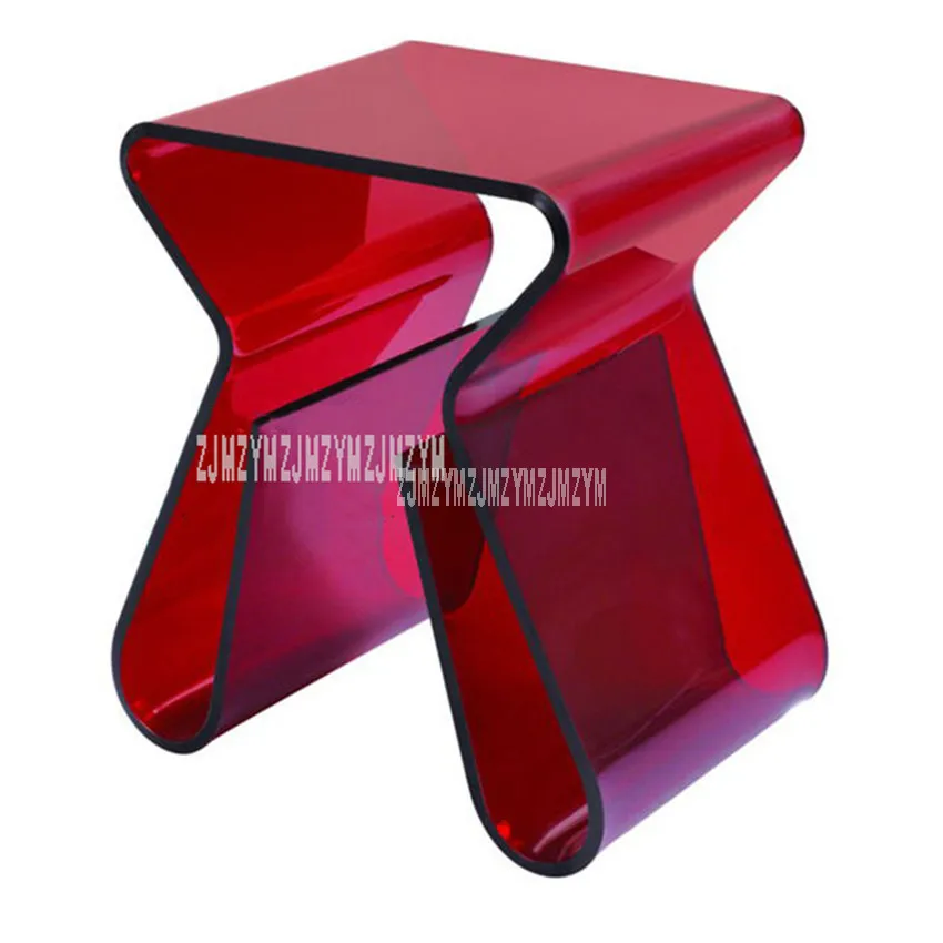 Acrylic Transparent Small Tea Table Book Magazine Shelf Creativity Colorful Office Reception Room Living Room Modern Tea Table
