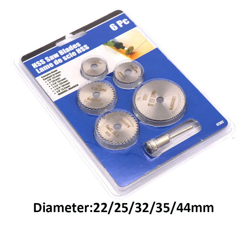 1 set HSS Circular Saw Blade Rotary Tool For Dremel Metal Cutter Power Tool Set Wood Cutting Discs Drill Mandrels