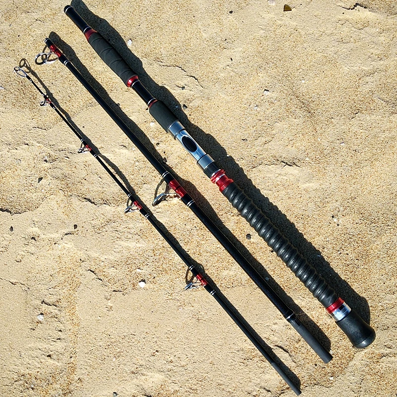 1.8/2.1m 7 feet XH Strong Trolling Rod Spinning carbon hard fast seawater surf fishing grouper jigging rods portable tuna pole