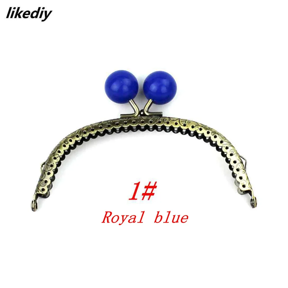1 Piece 12.5 CM Antique Bronze Arc-shaped Candy Head Metal Purse Frame Kiss Clasp DIY Bag Accessories