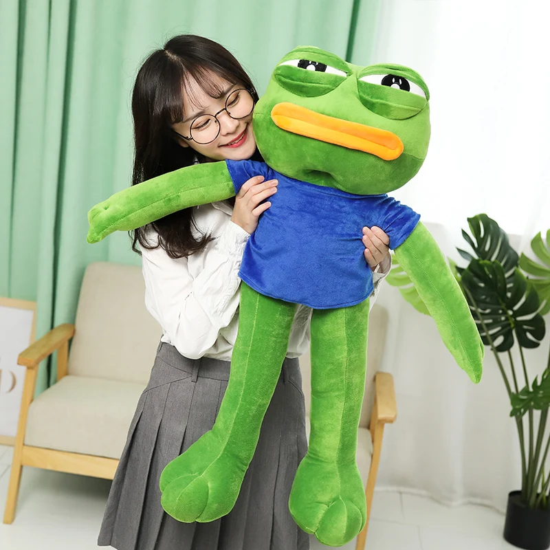 One Piece PP Cotton Stuffed Magical Dancing Frog Plush Toys Soft Cartoon Long Leg Frogs Pillows Soft Animals Cushions Dolls