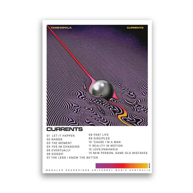 Tame Impala Psychedelic Rock Music Band Tour Posters and Prints Vintage Wall Art Canvas Painting Pictures for Living Room Decor