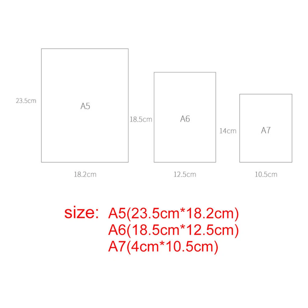 A5/A6/A7 PVC Notebook Sheet Shell Archivador File Folders Office School Transparent Concise 6 Holes Binder Cover Stationery