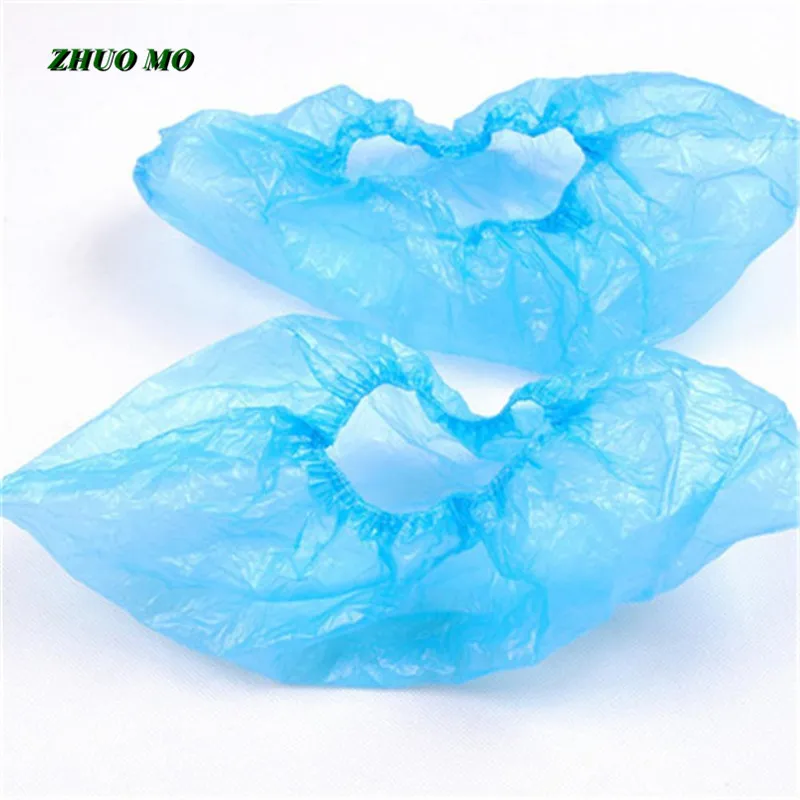 Waterproof PE Shoe Covers, Disposable Boot Covers, Indoor Protect, Home Floors, Outdoors, Water Resistant, Plastic, 1500Pcs