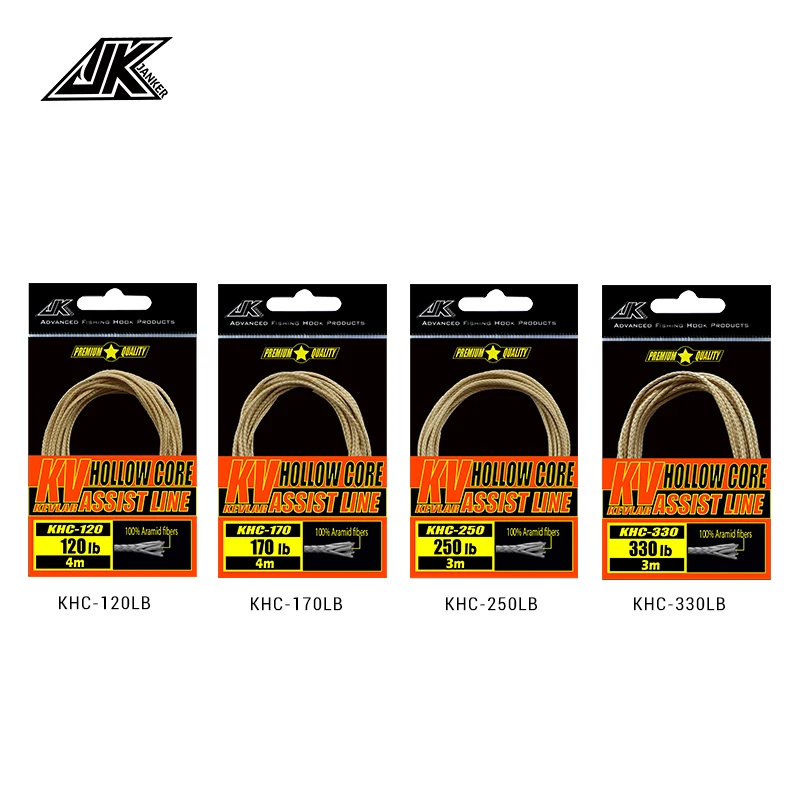 JK Línea de pesca de Kevlar trenzada – Asistencia de núcleo hueco para jigging - imagen 5