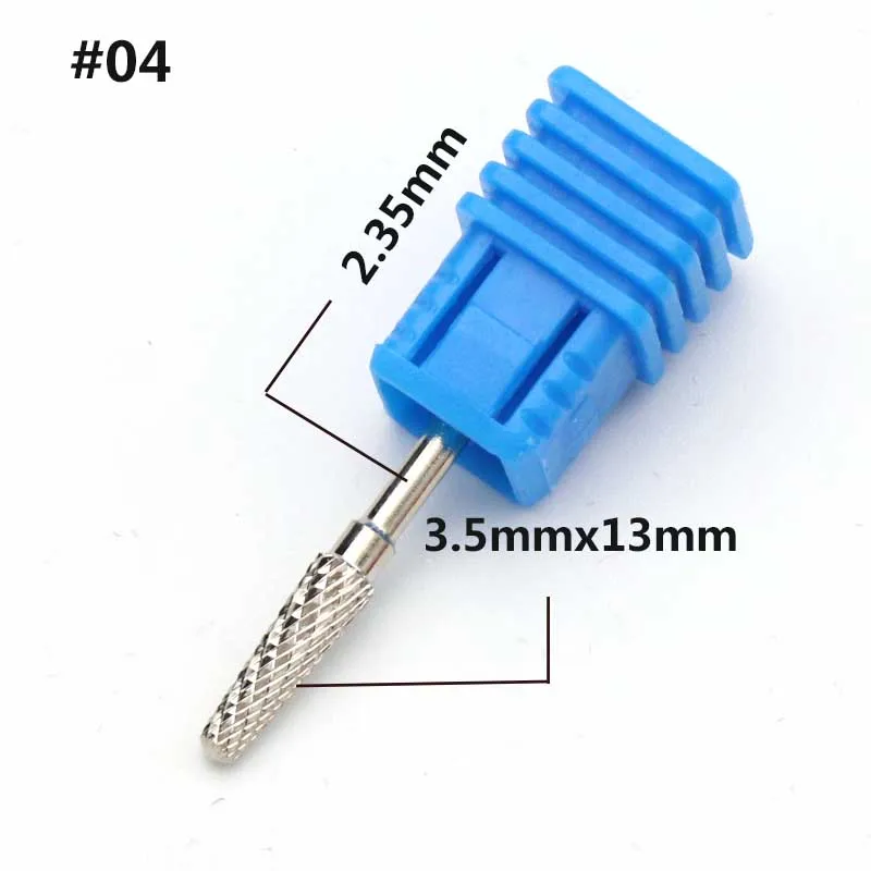 1pcs 2.35mm Shank Tungsten Steel Nail Grinding Head Plating Grinding Machine Dedicated Sander Drill Bit Polishing Electric Tools