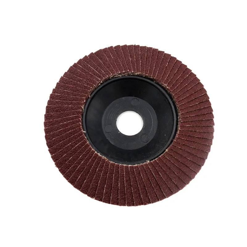 Abrasive 100Mm Lubang Dia 16Mm Roda Poles Gerinda Perubahan Cepat Pengamplasan Flap Disc untuk Grit Angle Grinder 60 80 120 Grit
