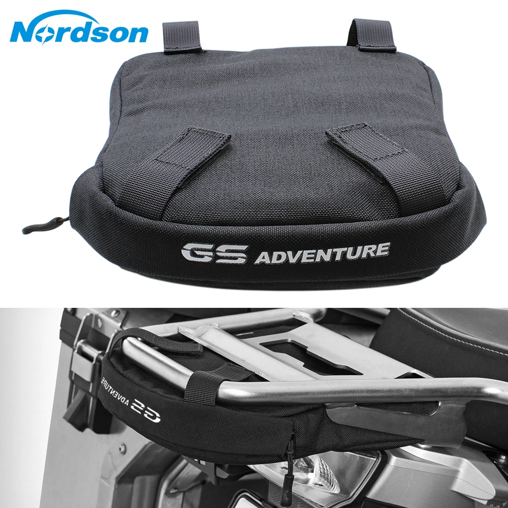 Nordson Black Motorcycle Rear Frame Bag Rear Tail Bag Mobile Phone Tool Bag for BMW R1200 GS LC Adv R 1250 GS Adventure