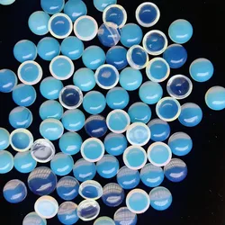 Round Moonstone Cabochon Wholesale Opal 5mm 3mm 6mm 7mm 4mm Gemstone loose bead for jewelry making ring earring face 30pcs/lot
