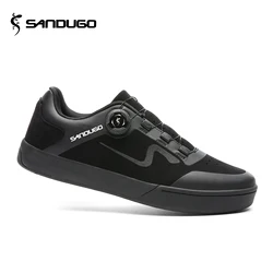 Scarpe da ciclismo da uomo Mtb Downhill Enduro scarpe da Mountain Bike compatibili con tutti i 2 bulloni Peadls