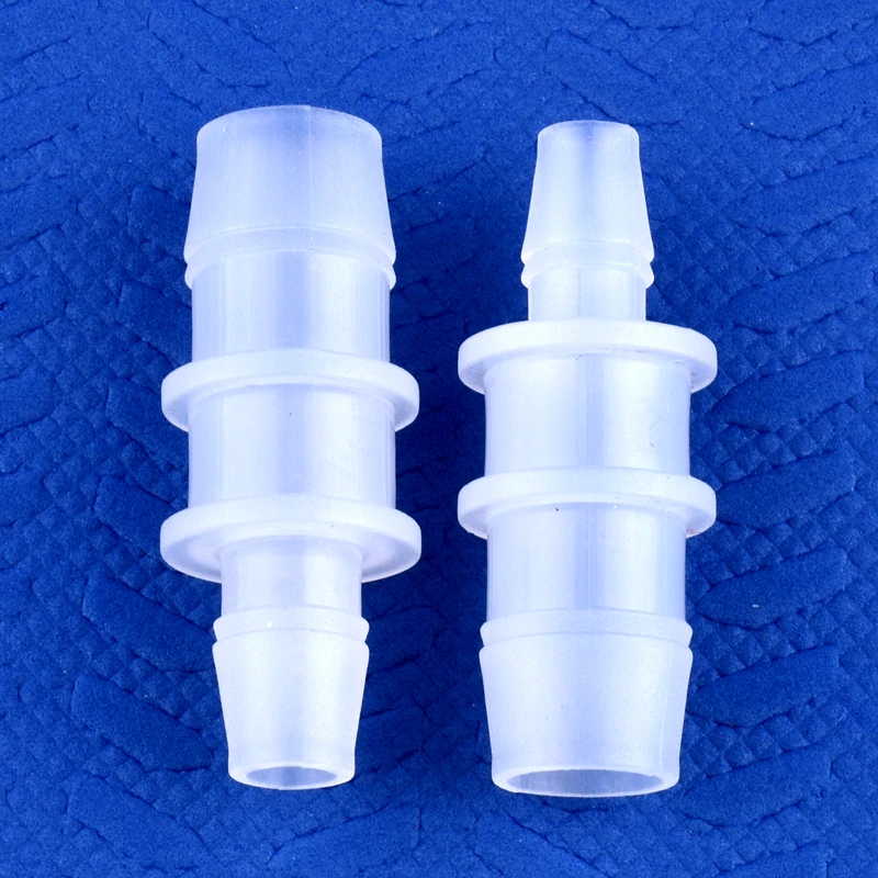 5~200pcs/lot 14.2mm 15.8mm To 7.9~14.2mm PP Pagoda Reducing Direct Connectors Micro Irrigation Hose Joints Aquarium Tank Adapter