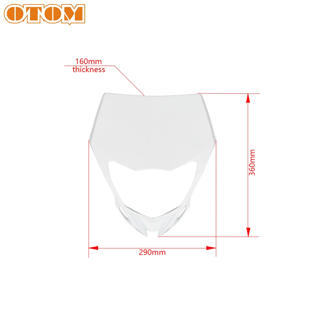 OTOM Motorcycle Headlight Cover Headlamp Housing Front Lamp Shell Head Light Protection For YAMAHA WR250F WR450F WR250FK Bikes