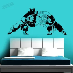 CARTOON Wall Decals For Living Room Vinyl Wall Sticker Decal Teen Room Cartoon Wall Murals For Boys Bedroom Decoration Y066