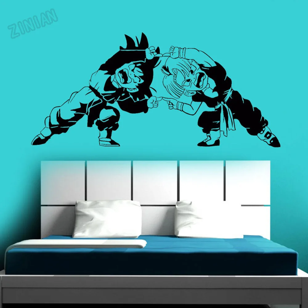 CARTOON Wall Decals For Living Room Vinyl Wall Sticker Decal Teen Room Cartoon Wall Murals For Boys Bedroom Decoration Y066