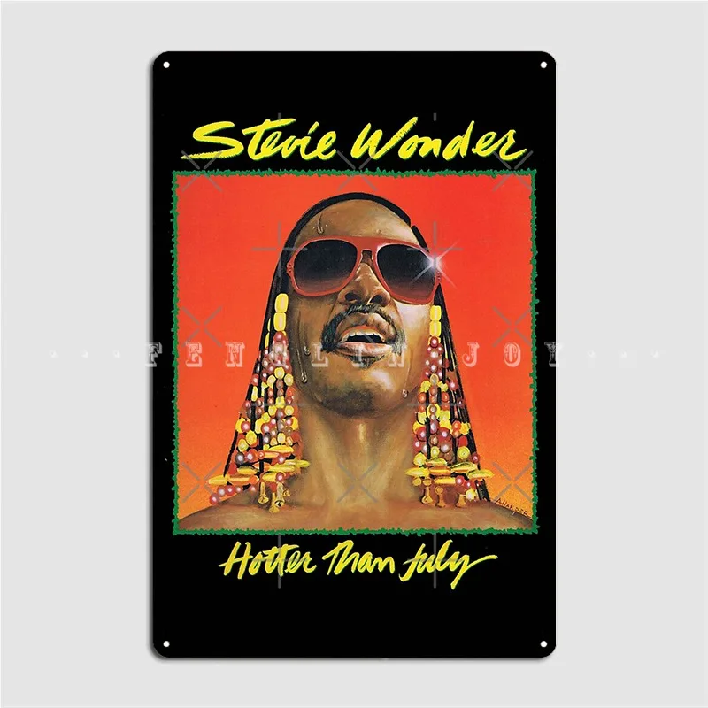 Stevie Wonder Album 2018 Cancan Metal Sign Pub Kitchen Personalized Plaques Tin Sign Poster