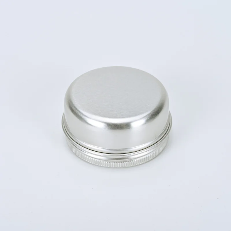 50pcs 57 * 27mm aluminum box 50ml threaded aluminum can hair wax balm cosmetic fishing line bait aluminum box