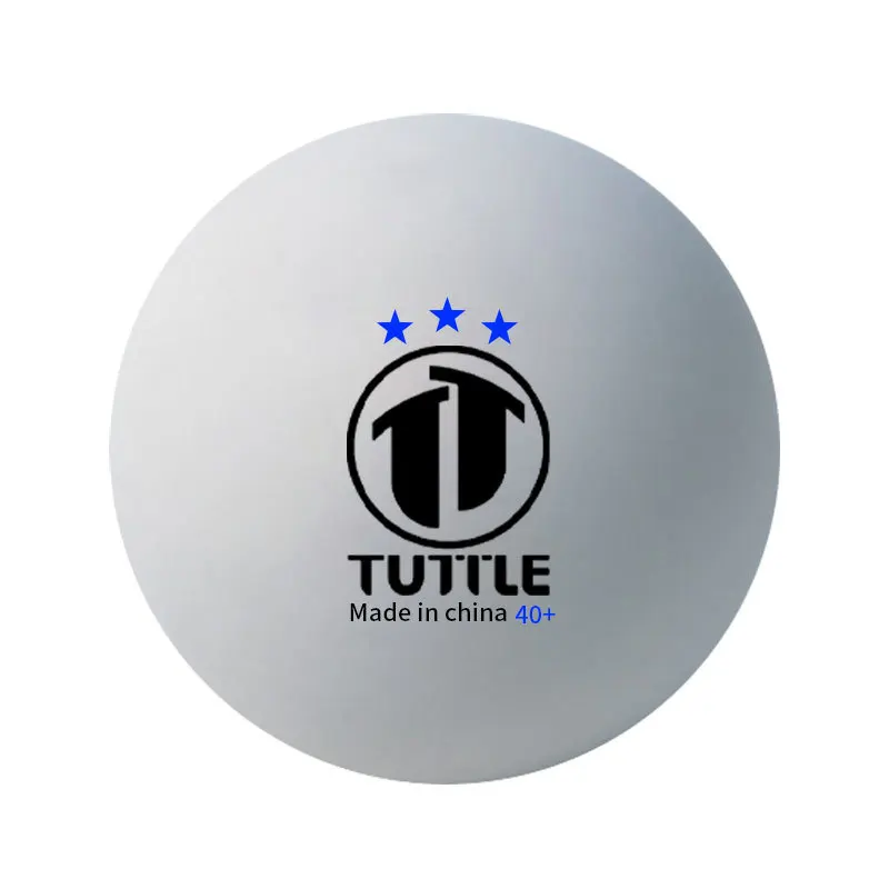 Tuttle-Balle d\'entraînement de tennis de table 3 étoiles, nouveau matériau 40 + ABS haute élasticité pour ping-pong multi-entraînement