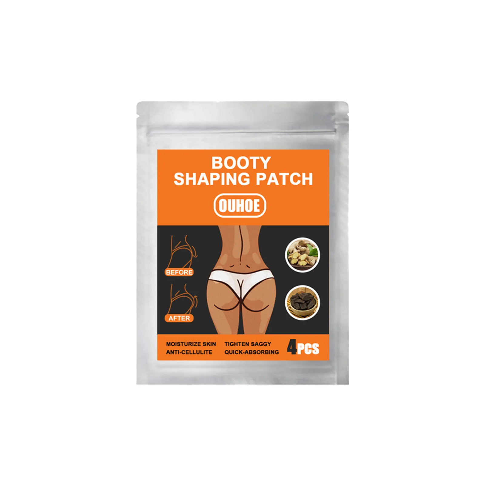 

Booty Shaping Patch Chinese Medicine Lifting tight-fitting shaping butt-lifting patch 4 stickers/bag Free Shipping