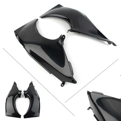 Left Right Motorbike Air Duct Tube Cover Fairing Cowl for Kawasaki Ninja ZX12R ZX 12R 2000 2001 Unpainted Black Plastic 2Pcs