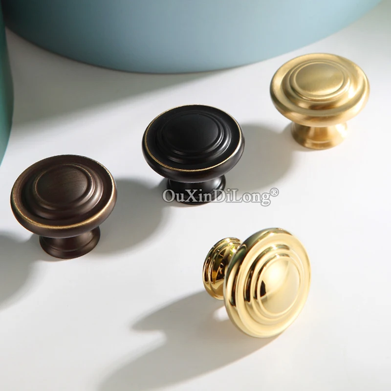 New Arrival 2PCS Solid Pure Brass Furniture Handles Drawer Pulls Cupboard Wardrobe Dresser Kitchen TV Wine Cabinet Pulls Knobs
