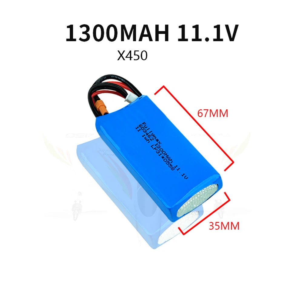 RC Toys Battery  3S 11.1v 1000mAh 1300mAh Lipo Battery for XK X450 FPV RC Drone Spare Parts 3S Rechargeable Battery XT30 plug