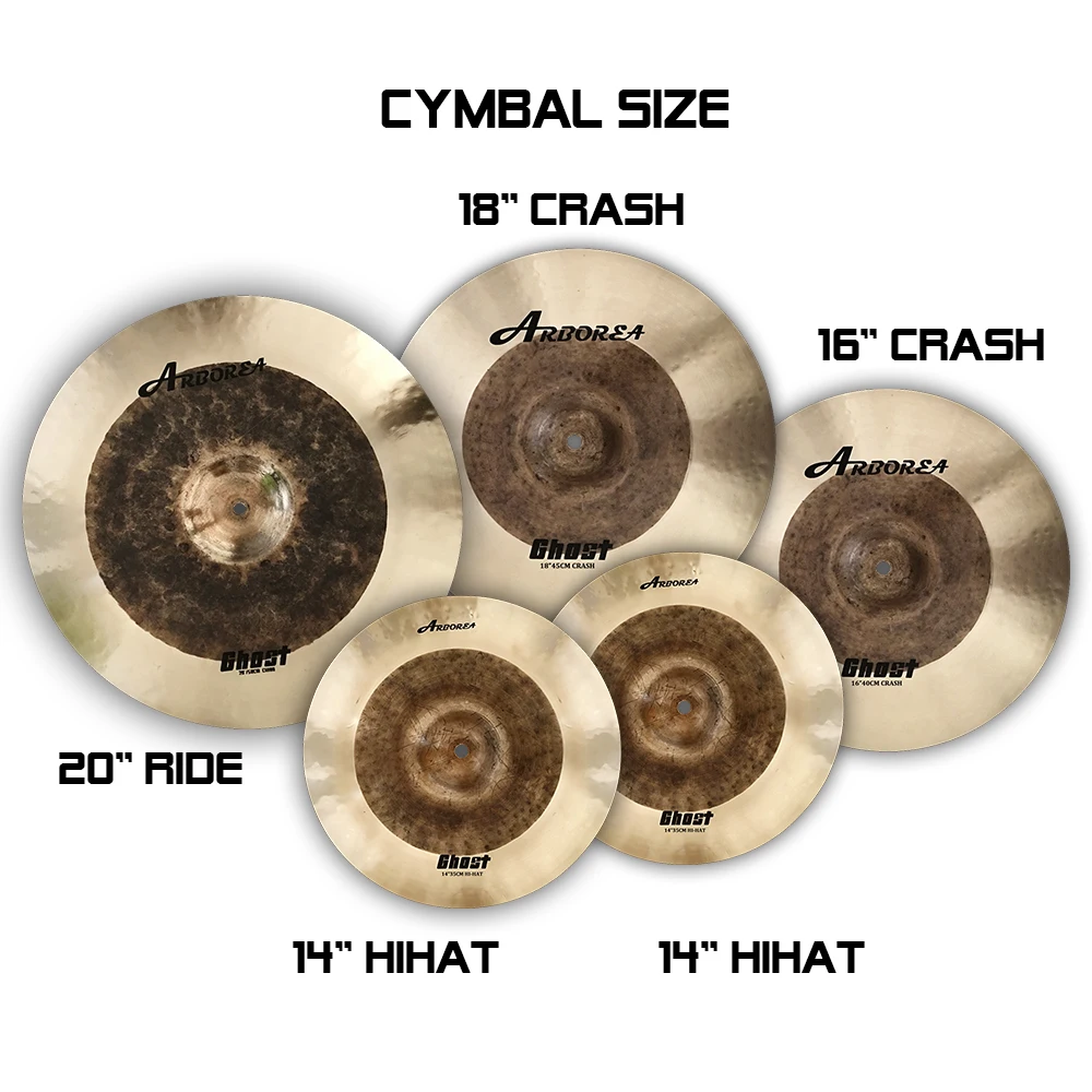 Arborea B20 Ghost Cymbal Set 14\