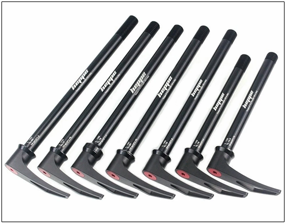 HEPPE MTB Road Bike Thru Axle Front Fork Shaft Skewers 12x100 12x110 Rear Thru Axle 12x142 12x148 Quick Release M12xP1.0/P1.75