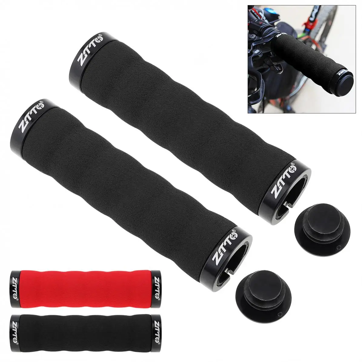 G-505 Lockable Cycling Bicycle Handle bar with Cover and Sponge Surface For MTB Handlebar Bike Accessories