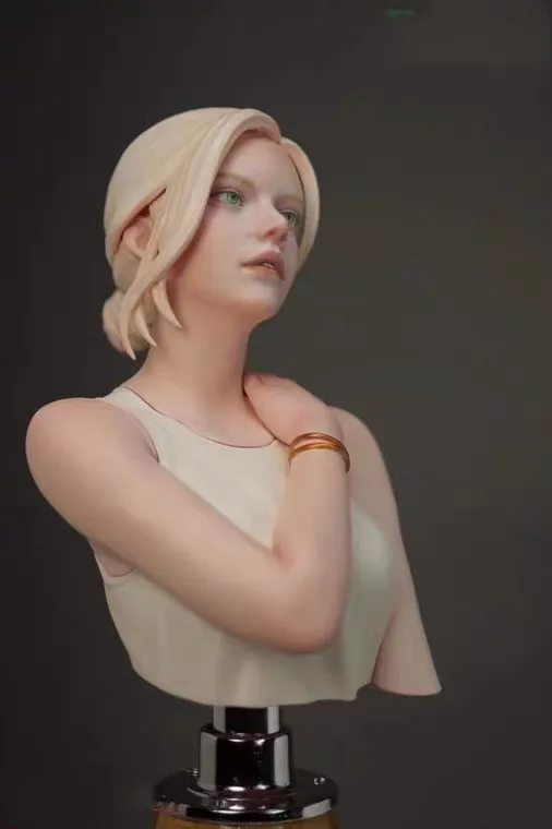 1/10Resin Model Bust GK，European girl，Unassembled and unpainted kit