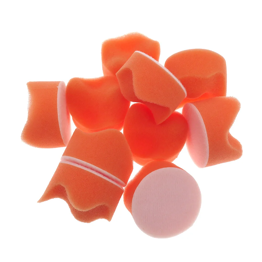 10 Chiếc 2 Inch 50 Mm Tổng Đánh Bóng ĐỆM PHỒNG Miếng Lót Sóng Bọt Biển Xe Máy Đánh Bóng Đệm Miếng Lót Làm Sạch Lấy Ráy Tai Tự Động Sơn bảo Dưỡng Chăm Sóc