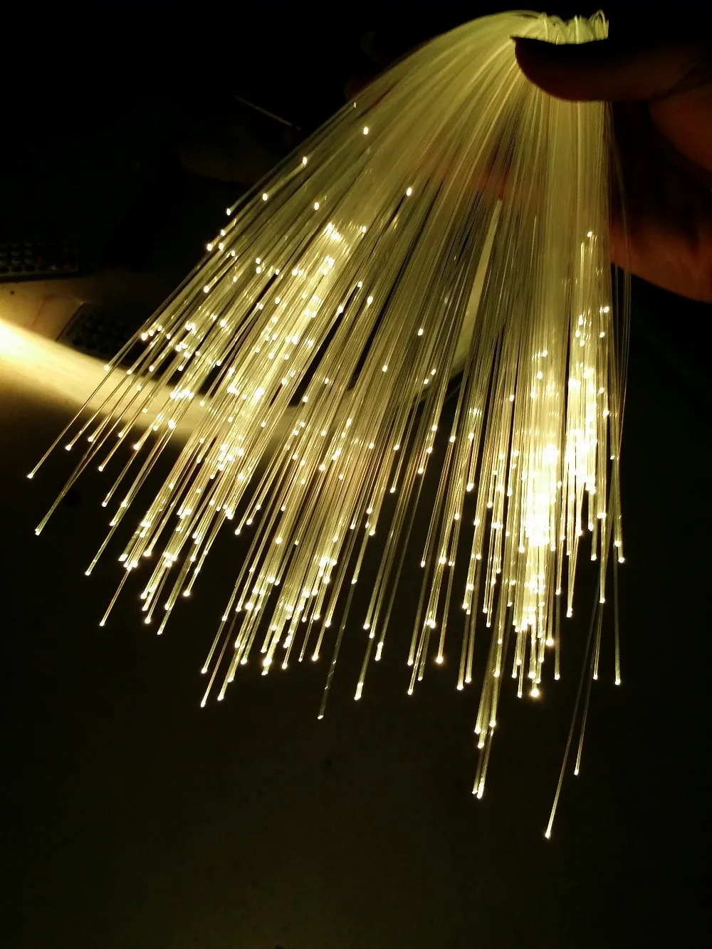 End Glow Fiber Optic Cable 0.75mm 350pcs 2M PMMA Plastic Optical Cable for Star Sky Ceiling All Kind LED Light Engine Driver