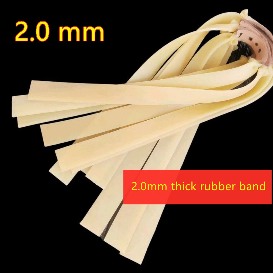 2MM Powerful Resilient Rubber Flat Elastic Band For Slingshot Catapult Latex Tape Replacement Accessory Outdoor Hunting Tools