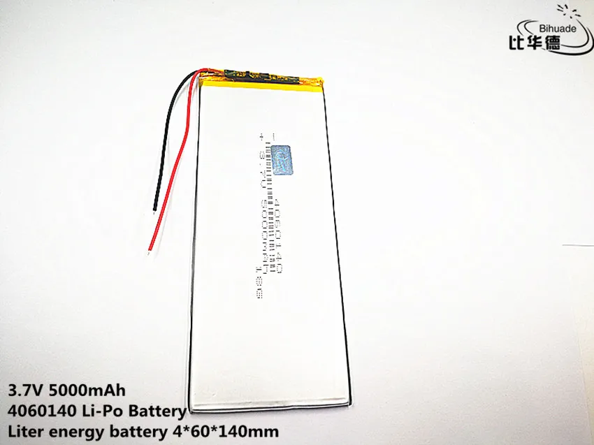 Litro di energia della batteria 3.7 V, 5000mAH 4060140 Polimero agli ioni di litio/batteria Li-Ion per tablet pc 7 pollici 8 pollici 9 pollici, mp3, mp4