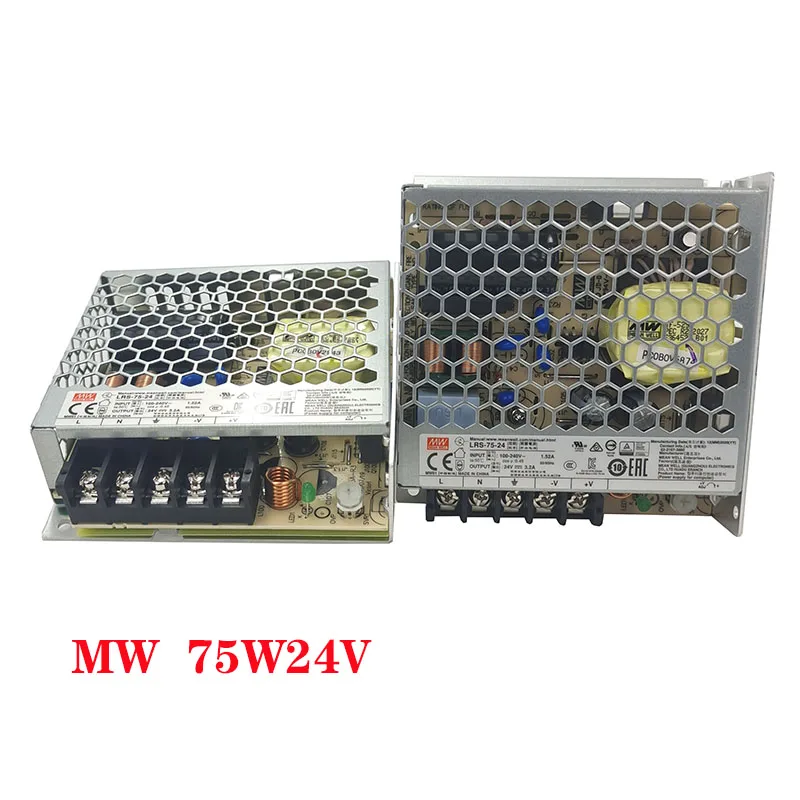 

2PCS DC switching power supplies supporting DDCSV3.1 dedicated power supply AC220V input 24V 3.2A output LRS-75-24