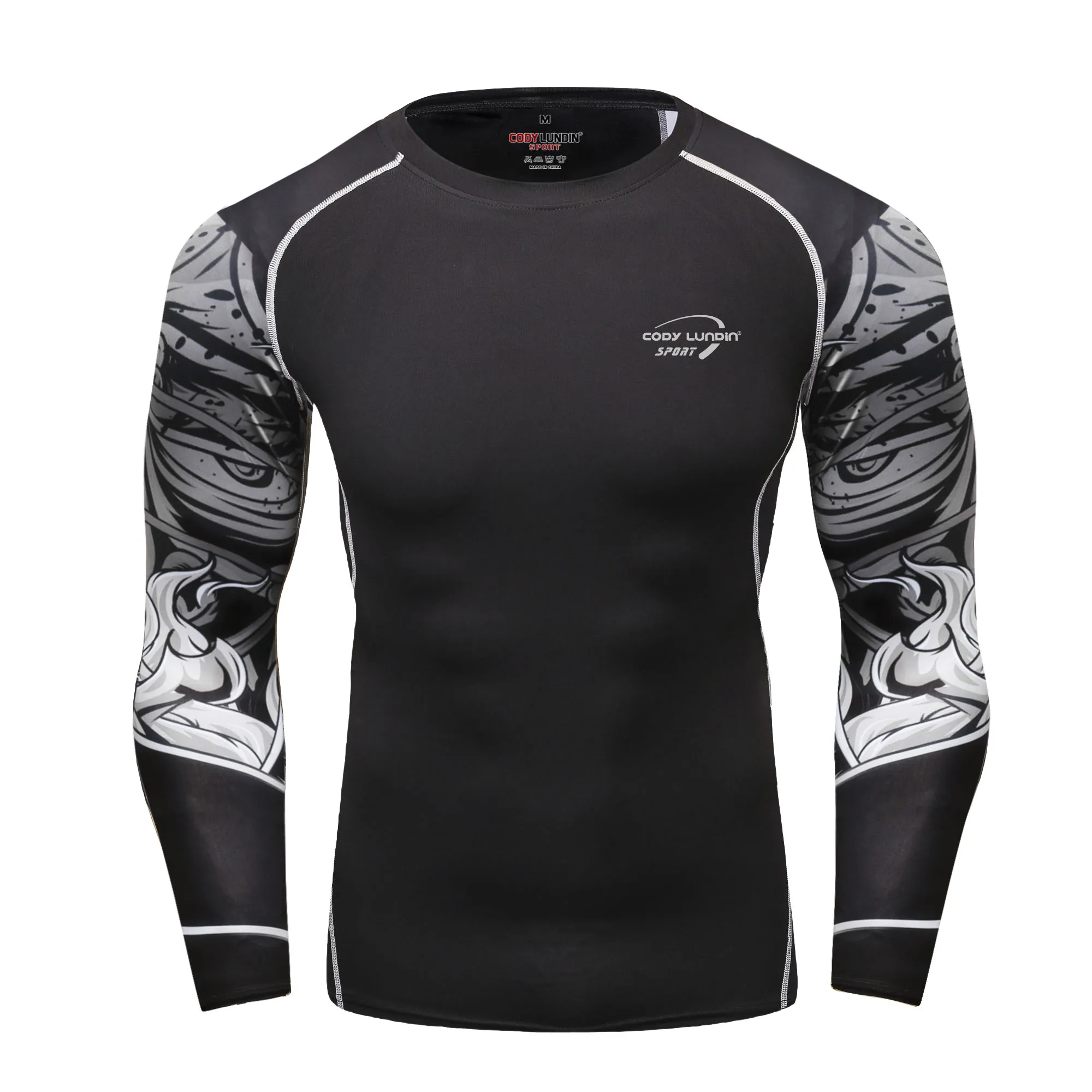 Cody Lundin Swimming UV Protection Beach Rash Guard for Men Anti-uv Swimsuit Swimwear Long Sleeve Rashguard Diving Surf T-shirts