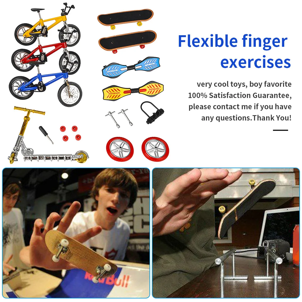 مجموعة لوحة أصابع عشوائية ملونة، مجموعة ألعاب سكوتر صغيرة للدراجة الهوائية، مجموعة متنوعة من لوحة الأصابع الرياضية، DH-16 #5
