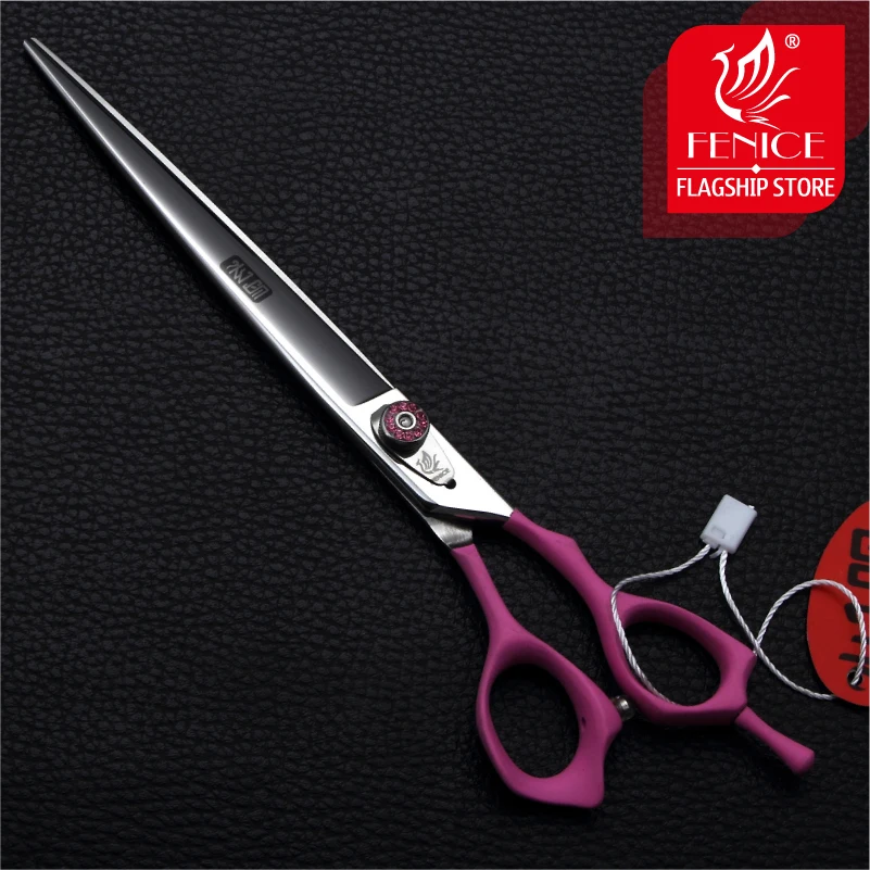 Fenice 7.0 7.5 8.0 inch professional dog grooming pet scissors for dog hair cutting straight shears tijeras tesoura