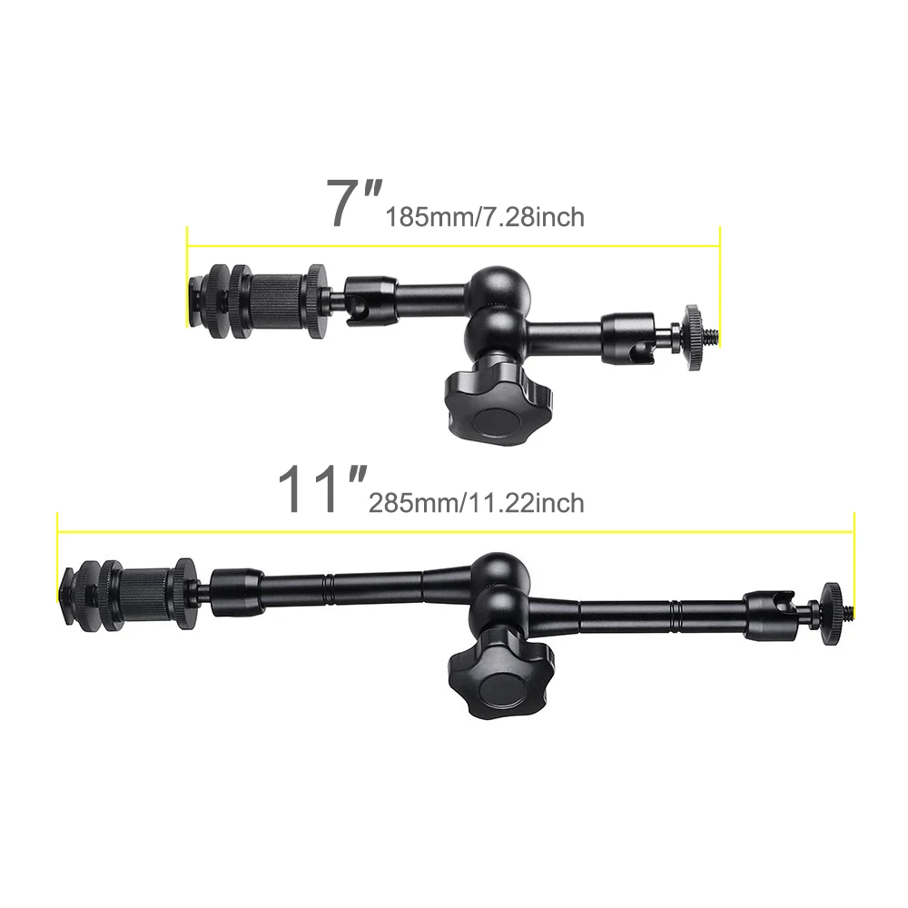 7/11 Inch Articulating Magic Arm Wall Mount 1/4 Screw Holder Stand for Webcam LED Light DSLR Camera Photo studio Accessories