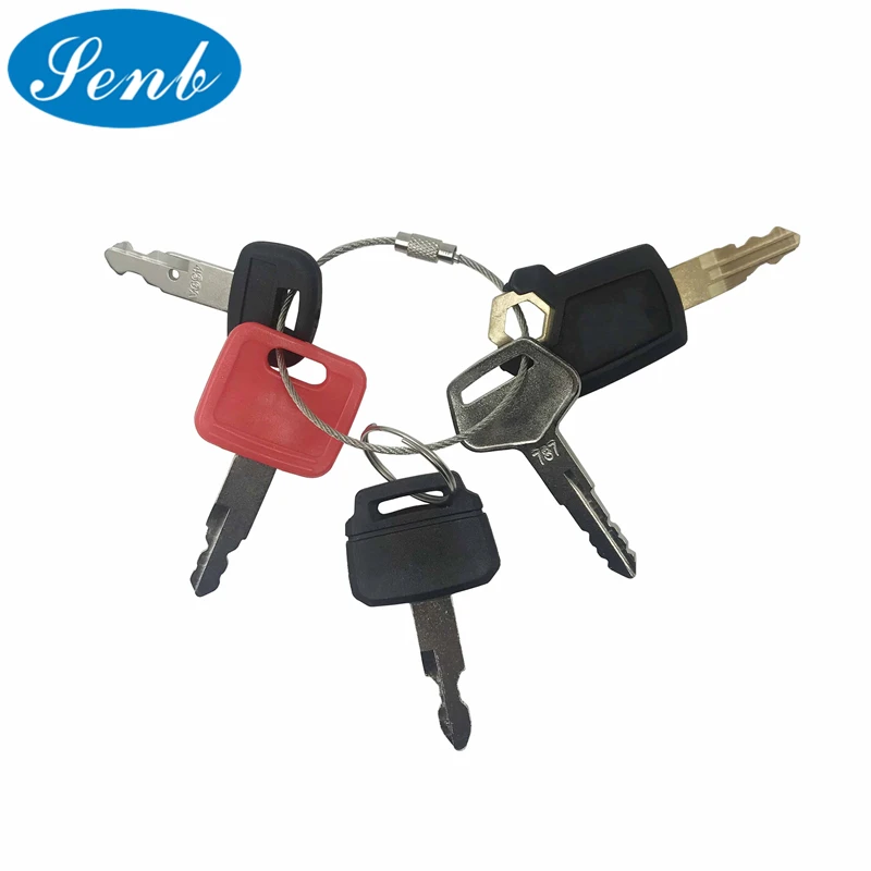 5X Ignition starter Key Set Agricultural/Excavator Machinery for Caterpillar Hitachi Kobelco Komatsu Kubota