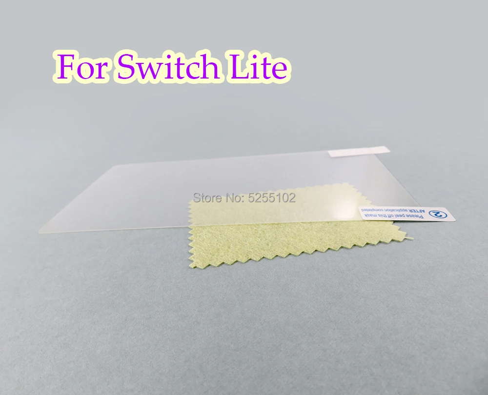 

200sets Pet Film Screen Protector Film for Nintendo Switch Lite 9H Hardness 0.3mm Thickness Tempered Pet Film for Switch Lite