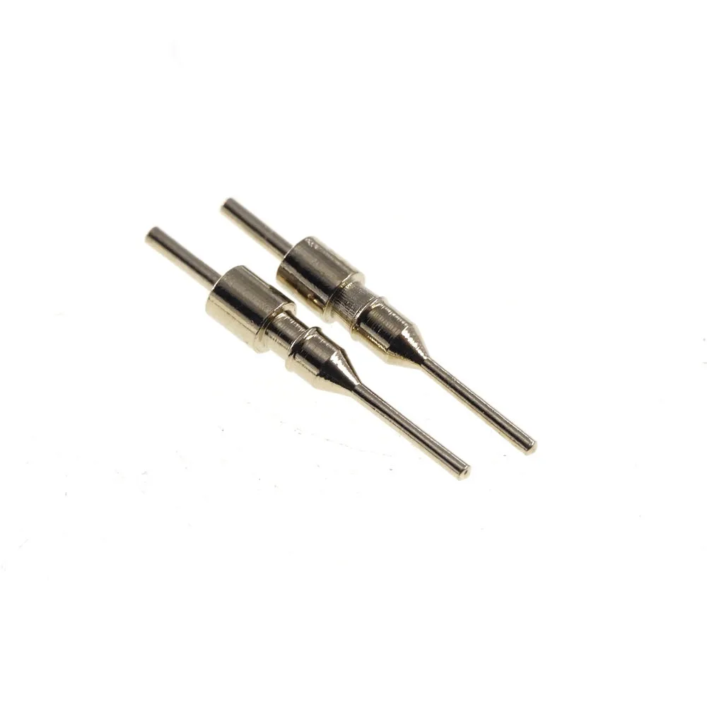 100Pcs Pin Diameter 0.5 0.6 MM Plug Male 11.96 Height Machined Header Discrete Contact Connector 3A Current Solid Lead