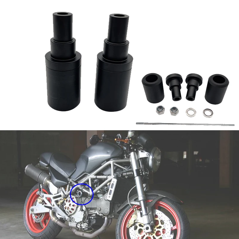 Motorcycle Frame Slider Crash Protector For Ducati Monster S2 S4 S4R 400 600 750 800 900 1000 600SS 750SS 900SS 1000DS 2001-2008