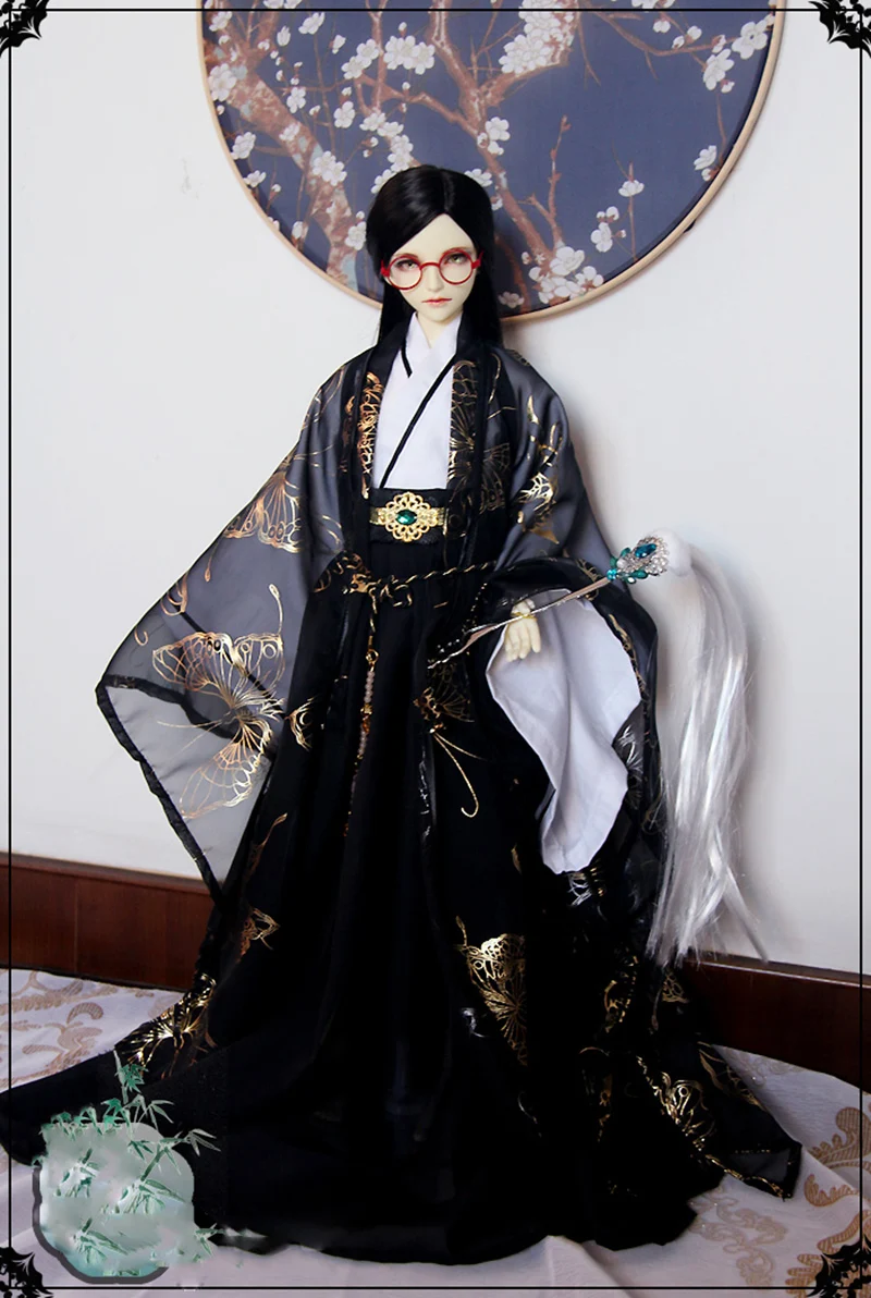 

1/4 1/3 Scale BJD Clothes Ancient Costume Hanfu Dress Samurai Outfit For BJD/SD MSD SD13 SSDF ID75 Strong Uncle 80cm Doll B0229