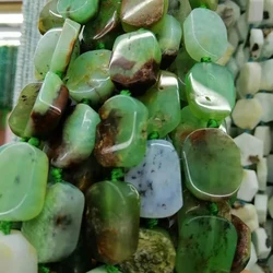 13x18mm Natural chrysoprase irregular stone beads DIY necklace bracelet jewelry making 15 