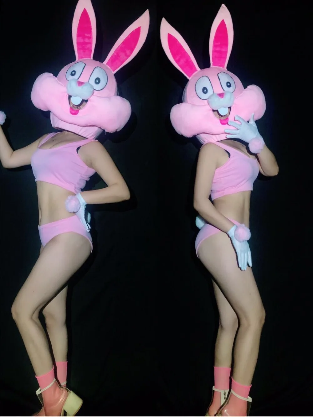 Easter bunny Halloween cosplay costume Halloween party rabbit headwear costumes headdress