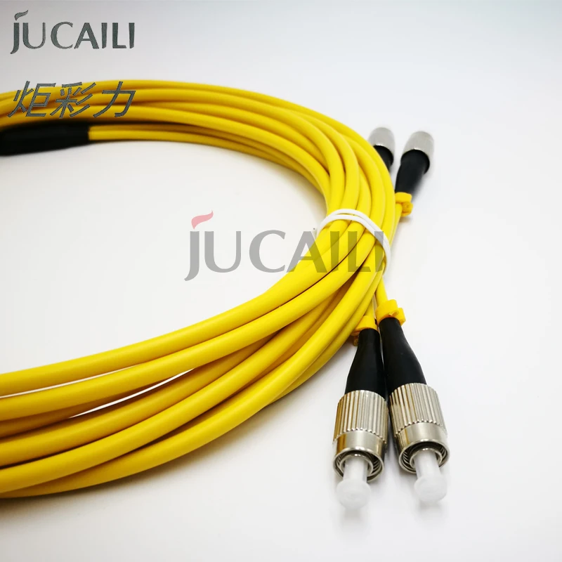 Jucaili cabo de fibra óptica para impressora, cabo de dados de impressora fc/fc dual core para galaxy infinity challenger phaeton