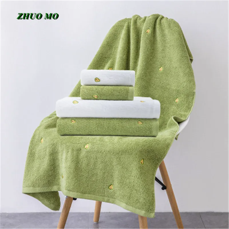 

Luxury Embroidery Bath Towels Set for Adults, 100% Cotton, Large, 70*140cm, Thick, Absorbent, Gift for Couples, 2Pcs