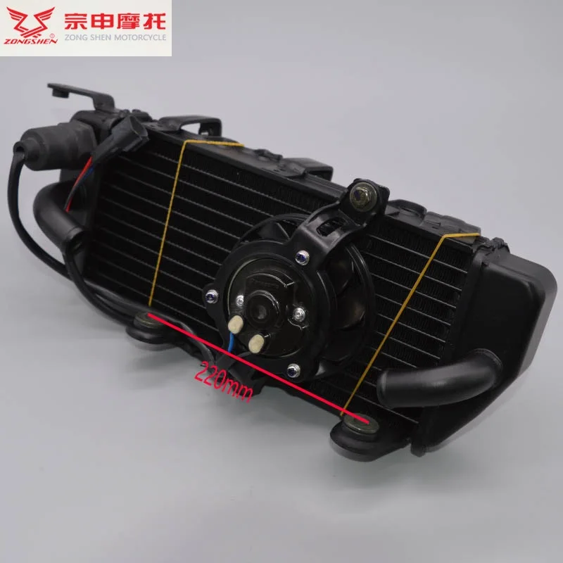 250cc radiator kits cooling system sensor Zongshen ZS250GY-3 RX3 ZS250 NC250 dirt bike pit bike motorcycle accessories