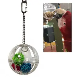 Parrot Chew Toy Balls Hanging Clear Acrylic Bird Parrot Nest House Accessory for Small Animal for Dove House Nest Access